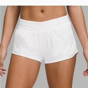 White Lululemon Shorts Size 10.